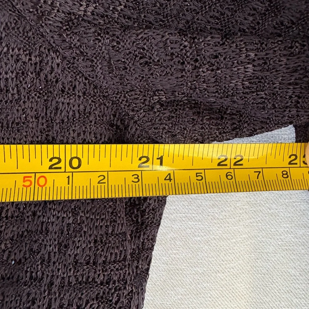 Ming Wang L navy blue white cardigan hook front career wear pit2pit 21 length 32 - Picture 7 of 7